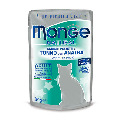 Monge Natural Cat Adult Tonno con Anatra 80 gr