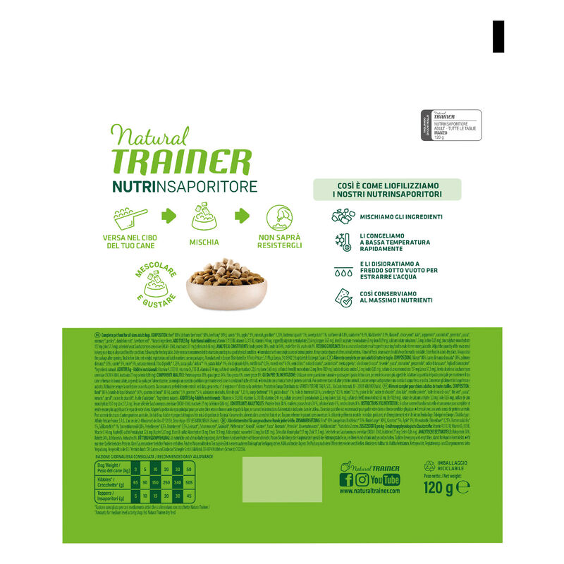 Natural Trainer Freeze Dried Nutrinsaporitore Manzo 120g