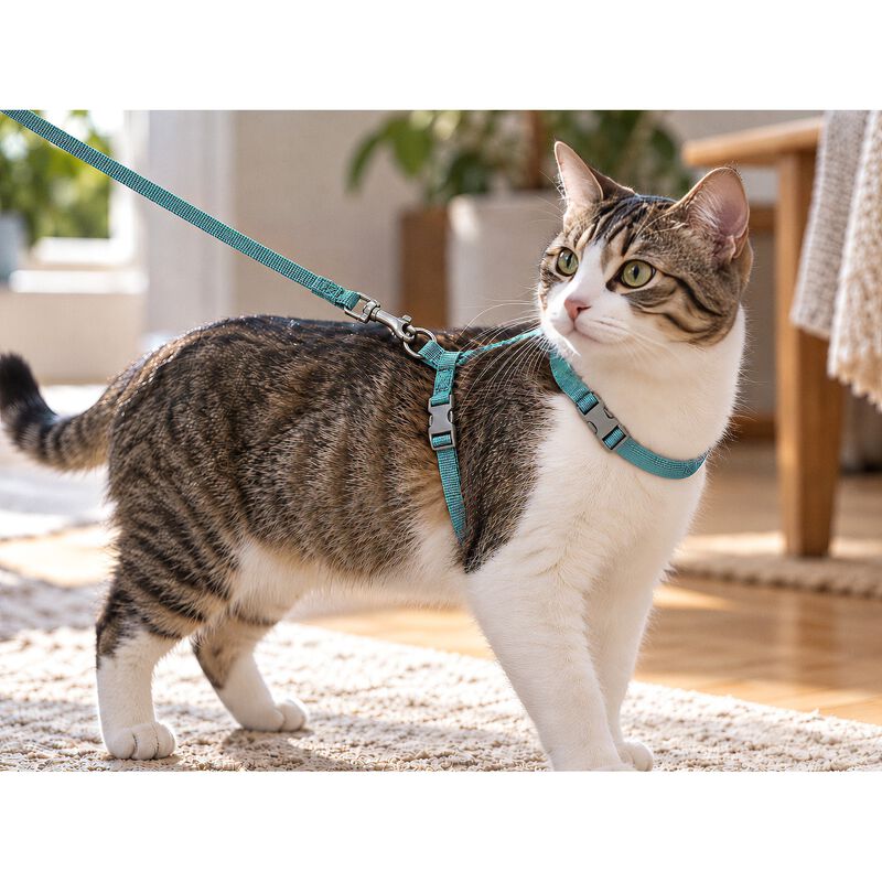 Coralpina Parure per gatti Azzurro