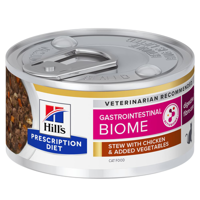 Hill's Prescription Diet Cat Gastrointestinal Biome Spezzatino al Pollo e Verdure 82 gr.
