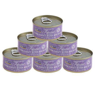 Fish4Cats Finest Cibo Umido per gatti Tonno e Acciughe 70 gr