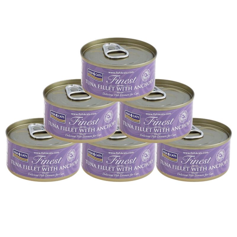 Fish4Cats Finest Cibo Umido per gatti Tonno e Acciughe 70 gr