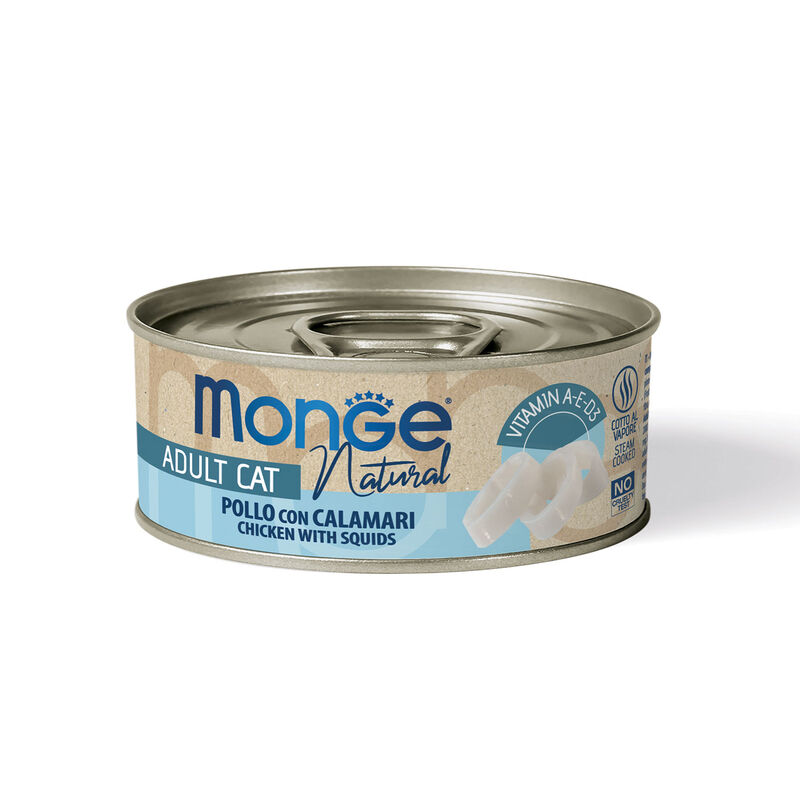 Monge Natural Cat Adult Pollo con Calamari 80 gr