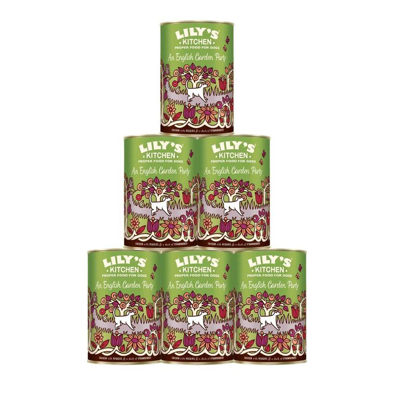 Lily's Kitchen Dog Adult Lamb English Garden Party con Pollo Patate e Fragole 400 gr