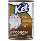 Ket Adult All breeds Bocconcini Pollo e Fegato 415 gr image number 0