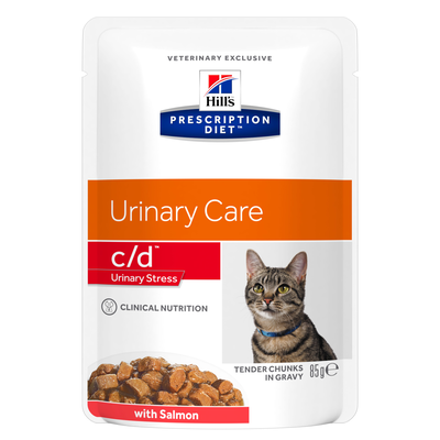 Hill's Prescription Diet Cat c/d Multicare Stress con salmone 12x85 gr
