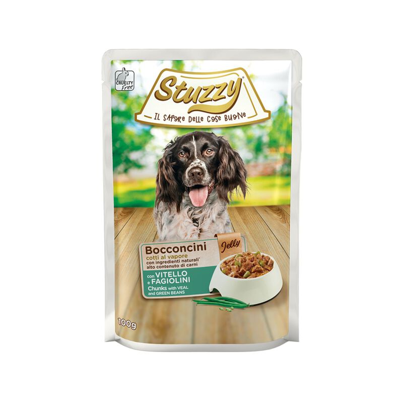 Stuzzy Dog Bocconcini con Vitello e Fagiolini in Gelatina 100 gr