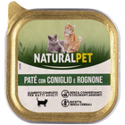 Naturalpet Cat Adult Paté con Coniglio e Rognone 100gr image number 0