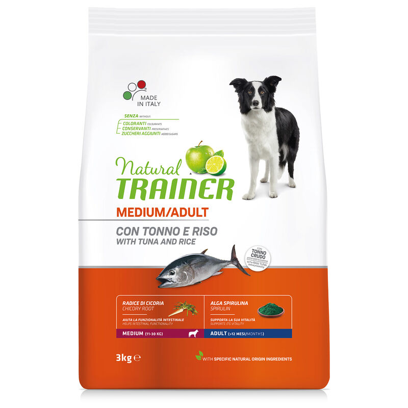 Natural Trainer Dog Adult Medium Tonno 3 kg