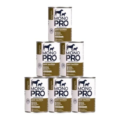 Monopro Dog Adult All Breeds Pat&egrave; Tacchino 400 gr