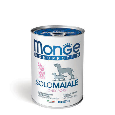 Monge Monoprotein Dog Adult  Grain Free Solo Maiale 400 gr