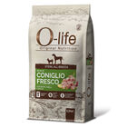 O-life Dog Steril All breeds ricco in Coniglio fresco con patate piselli e ortica 2,5 kg image number 0