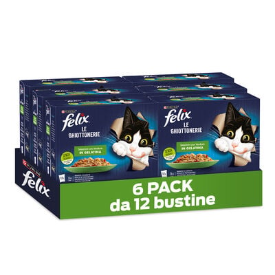 Felix Le Ghiottonerie Cat Selezioni con verdure 72 x 85 gr