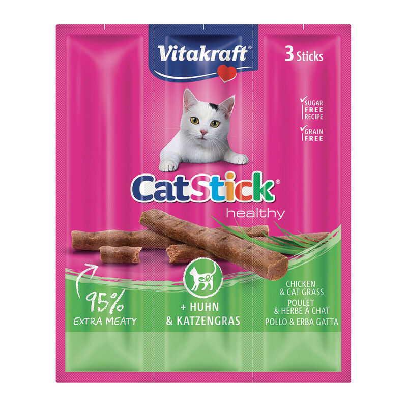 Vitakraft Cat stick mini pollo e erba gatta