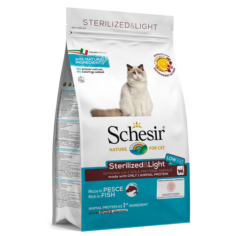 Schesir Cat Sterilized & Light Pesce 10Kg