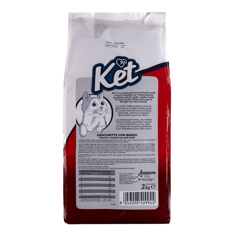 Ket Cat Adult All breeds Manzo 2 kg