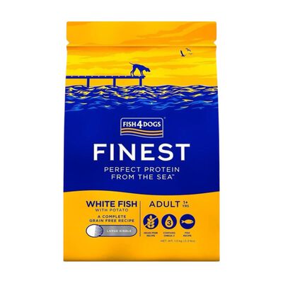 Fish4dogs Finest Dog Adult Large Pesce Bianco 1,5 kg