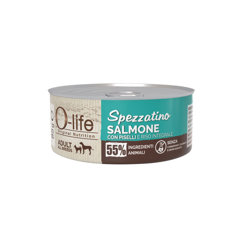 O-life Spezzatino Maiale con zucca per Cani Adulti 85gr