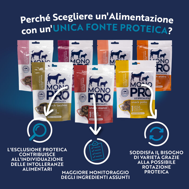 Monopro Dog Adult All breeds Snack Maiale 100 gr