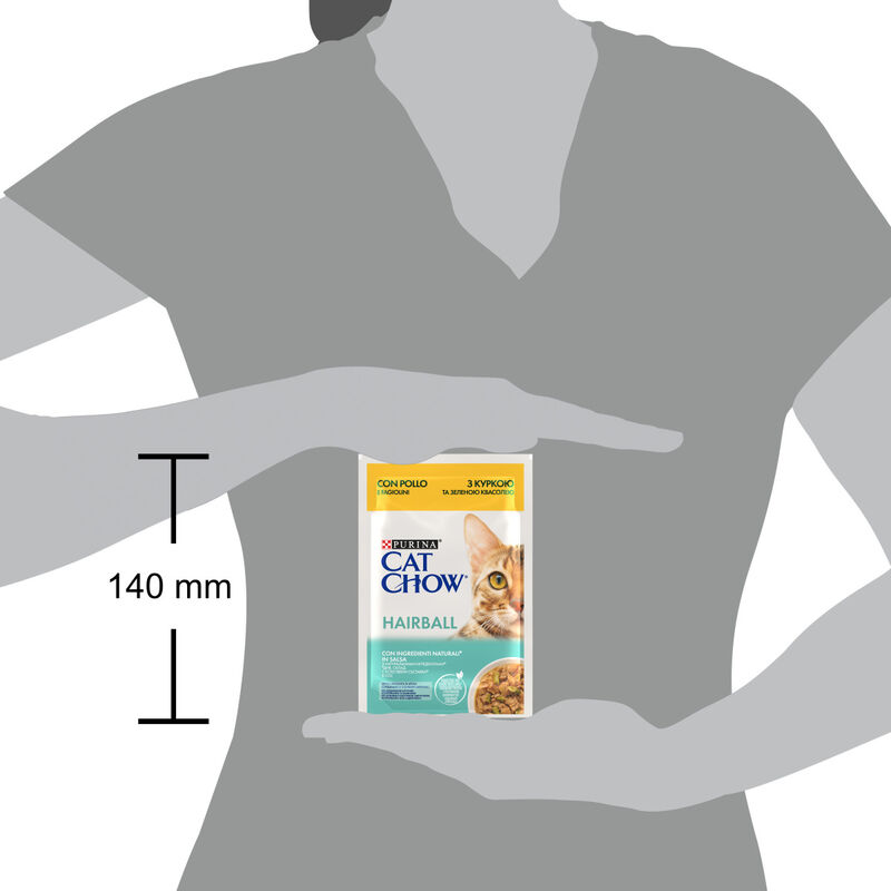 Cat Chow Hairball Cat Adult con Pollo e Fagiolini 85gr