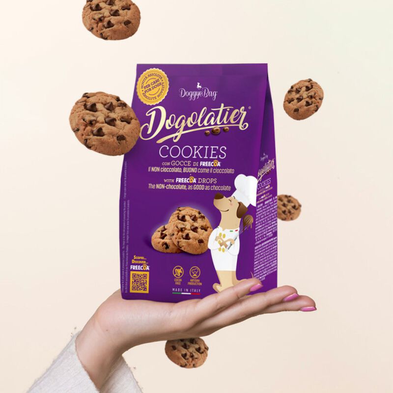 DoggyeBag Dogolatier Cookies con gocce di freecoa 180 gr