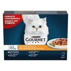 Gourmet Perle Cat Adult Filettini in Salsa Tacchino Tonno Anatra e Agnello 8 x 85 gr