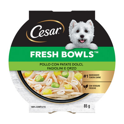 Cesar Fresh Bowl Pollo con patate dolci, fagiolini e orzo 85gr