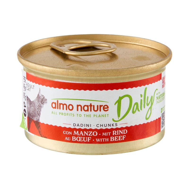 Almo Nature Daily Cat Adult Dadini Manzo 85g  Almo Nature Daily Cat Adult Dadini Manzo 85g