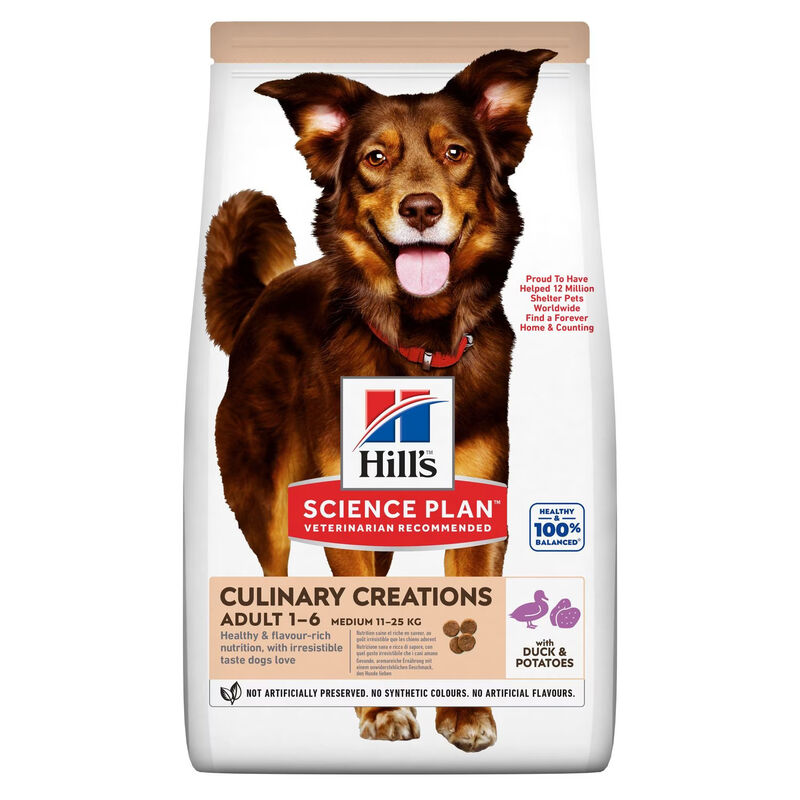 Hill's Science Plan Culinary Creations Dog Adult Medium con Anatra e Patate 14 Kg