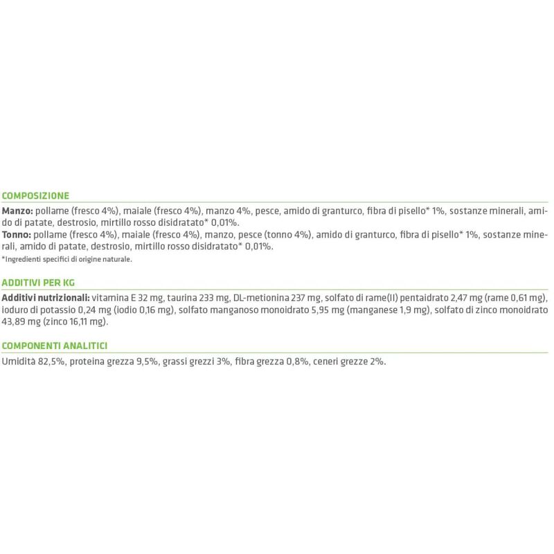 Natural Trainer Cat Adult Sterilised al Tonno e Manzo 12 pz x 85 gr