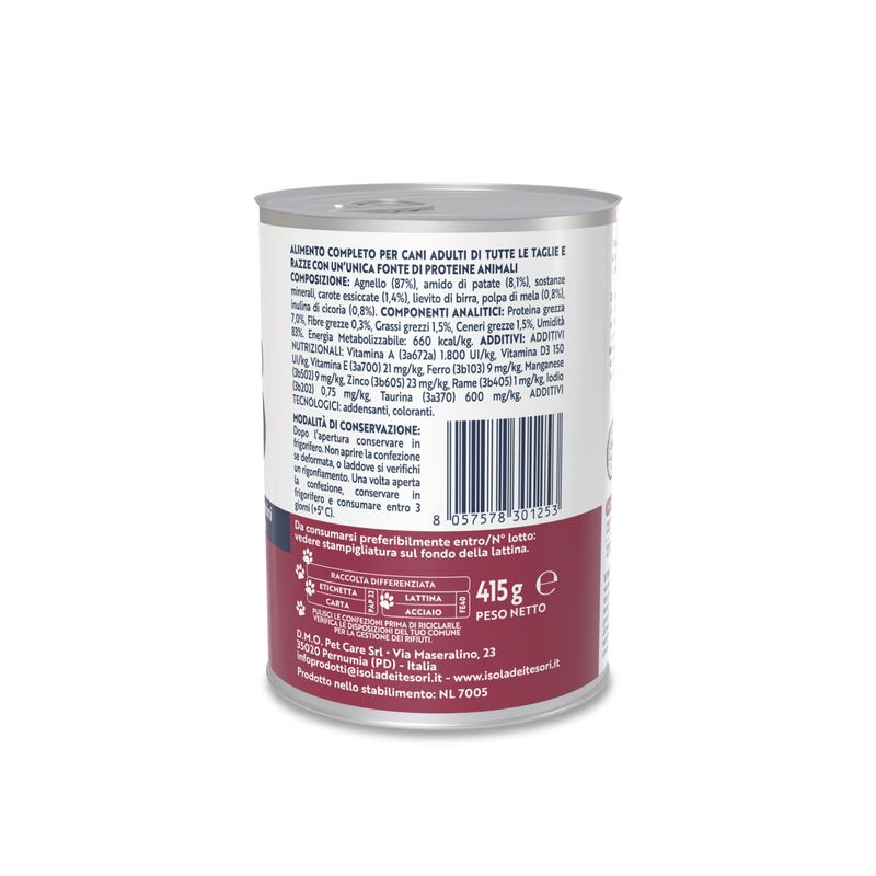 Monopro Bocconcini in Salsa per cani adulti Agnello 415 gr