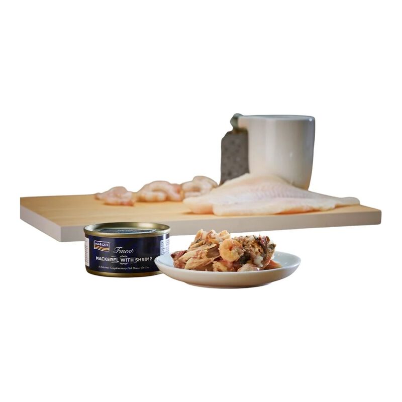 Fish4Cats Finest Cibo Umido per gatti Sgombro e Gamberetti 70 gr
