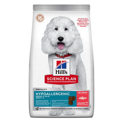 Hill's Science Plan Dog Adult Medium Hypoallergenic Salmone 12kg
