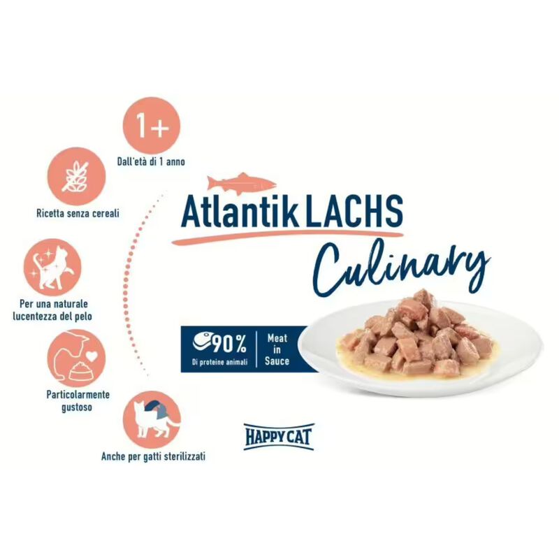 Happy Cat Culinary Salmone in Salsa 85 gr