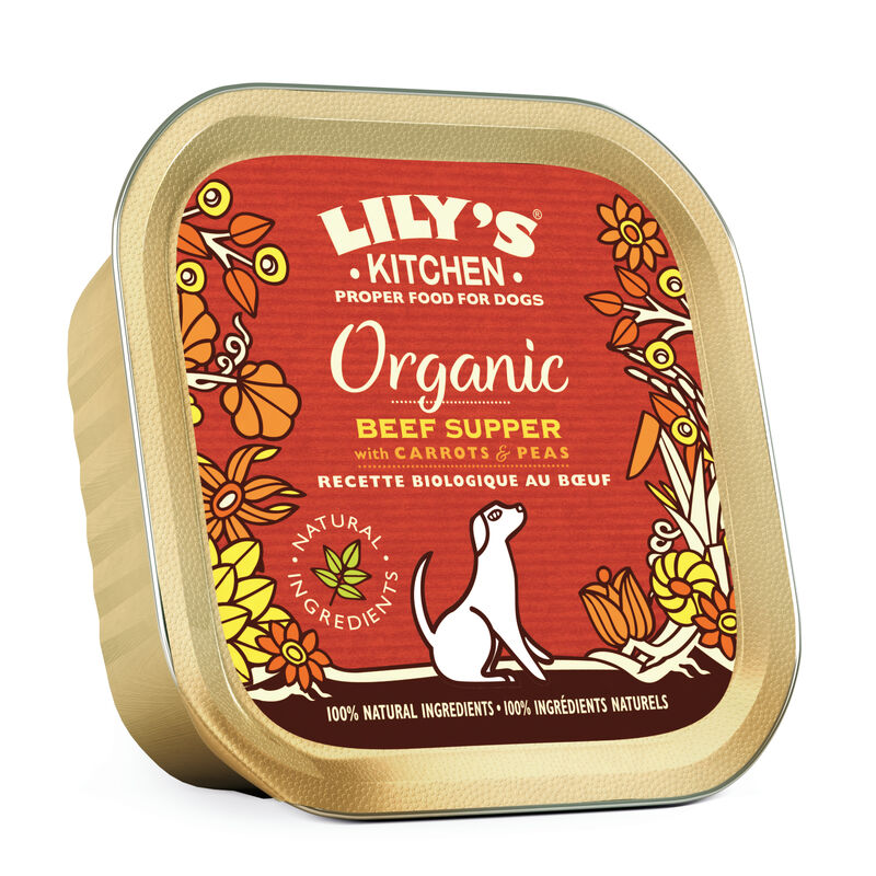 Lily's Kitchen Dog Organic Beef Supper, Manzo 150 gr