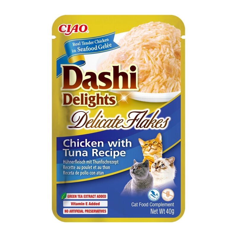 Ciao Dashi Delights Delicati Fiocchi di Pollo e Tonno in brodo Dashi 40 gr