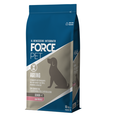 Forcepet Dog Senior + 7 anni Ageing con maiale 10kg
