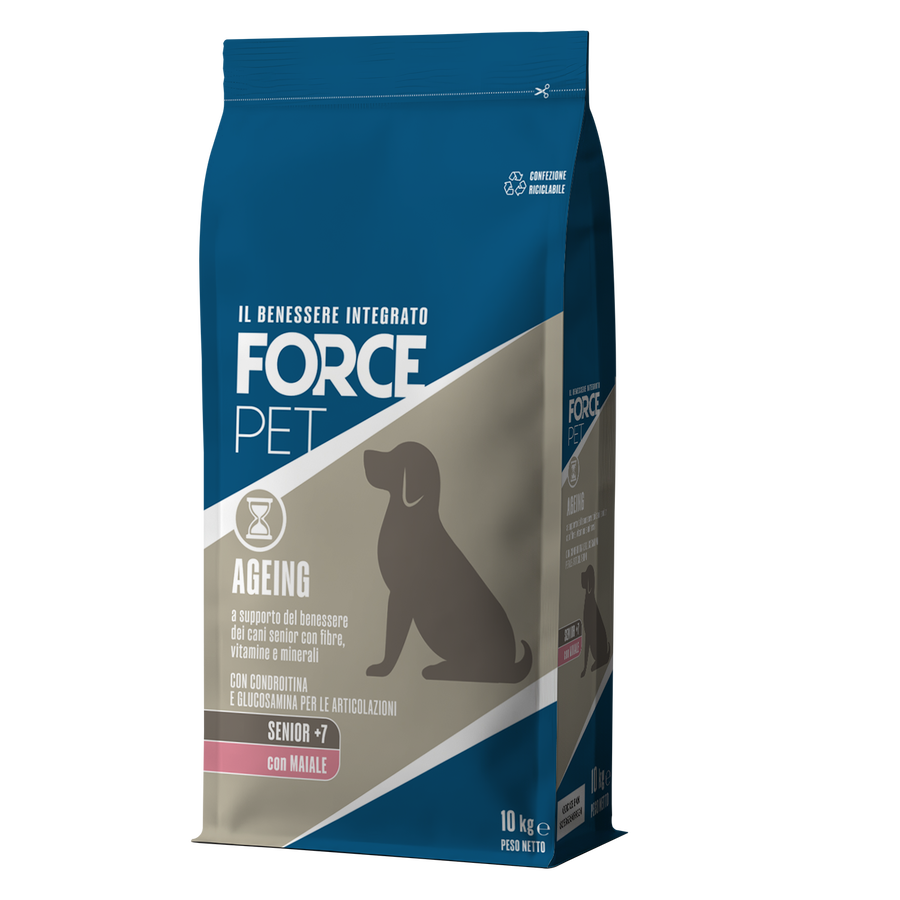 Forcepet Dog Senior + 7 anni Ageing con maiale 10kg