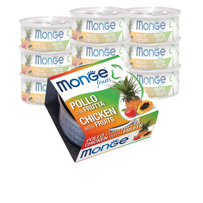 Monge Fruits Cat Adult Pezzetti di Pollo con Frutta 80 gr