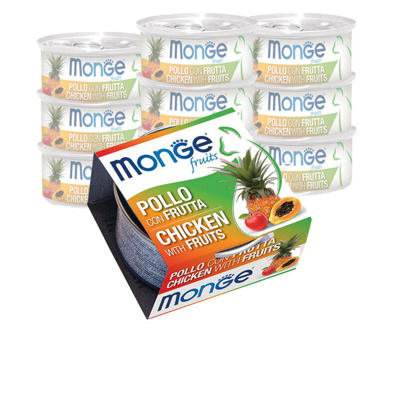 Monge Fruits Cat Adult Pezzetti di Pollo con Frutta 80 gr