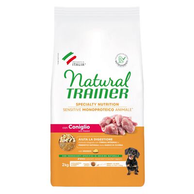 Natural Trainer Dog Adult Mini Sensitive Gluten Free Coniglio 2 kg