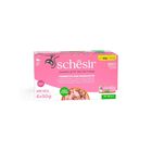 Schesir Filetti in Gelatina per gatti Tonnetto e Prosciutto 6 pz x 50 gr