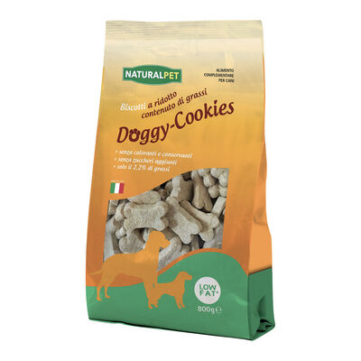 Naturalpet Biscotti Doggy-Cookies Low Fat 800 Gr.