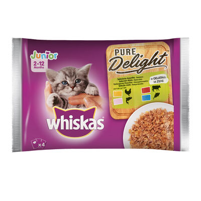 Whiskas Cat Junior Straccetti Assortito 4x85 gr