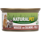 Naturalpet Cat Adult Mousse Salmone e pollo 85g image number 0