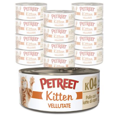 Petreet Cat Kitten Vellutate Pollo con latte di capra 60 gr