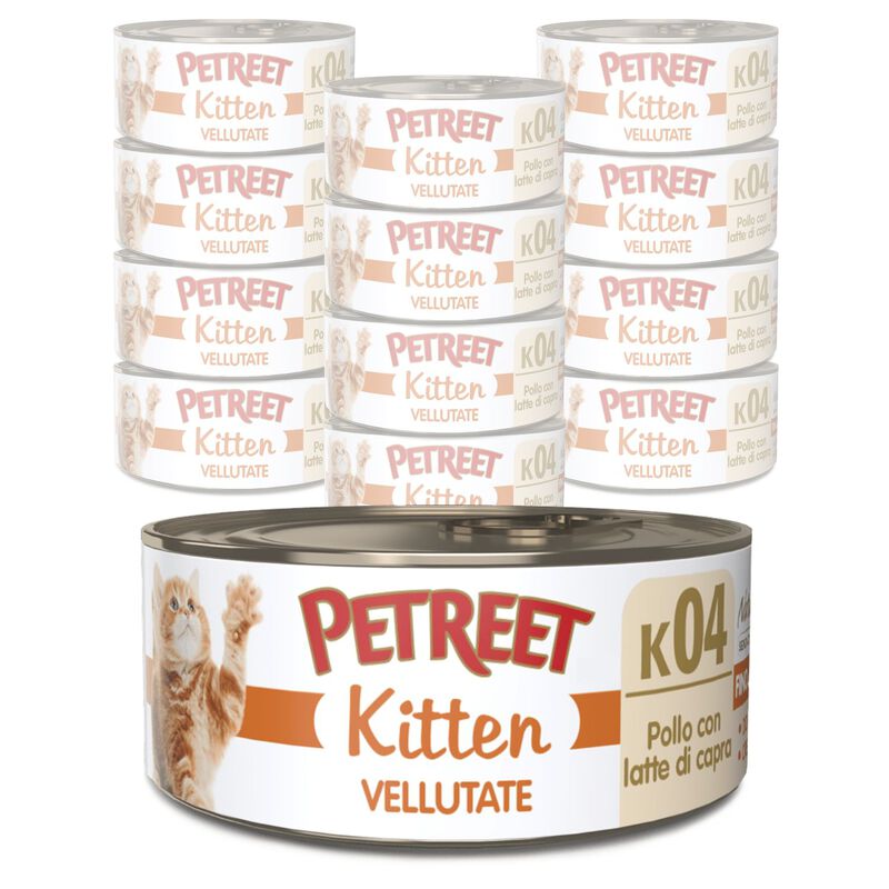 Petreet Cat Kitten Vellutate Pollo con latte di capra 60 gr