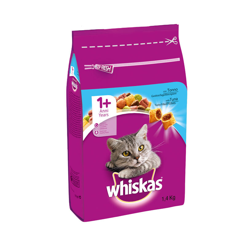 Whiskas Cat Adult 1+ Croccantini Tonno 1,4 kg