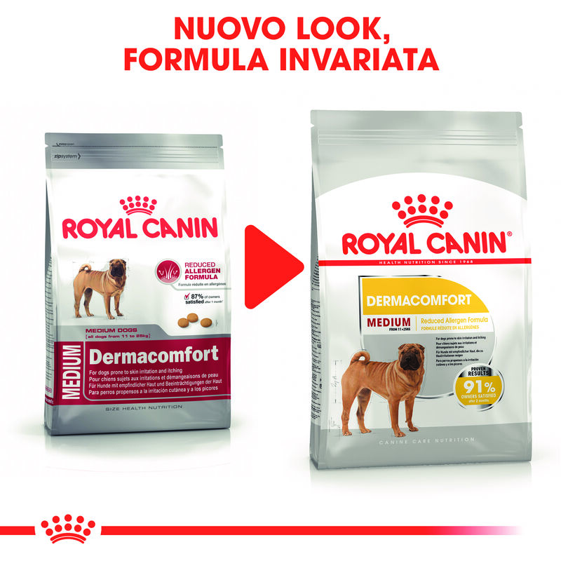 Royal Canin Dog Adult Medium Dermacomfort 3 kg - Scad. Gennaio 26