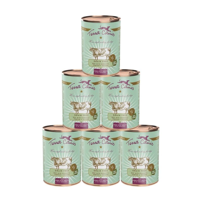 Terra Canis Dog Grain Free Manzo con Zucchino, Zucca e Origano 400 gr